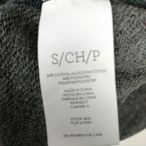 Cabi 3650 Put On Dress Grey Sweatshirt Long Sleeve Gathered Waist Stretch - Picture 6 of 6